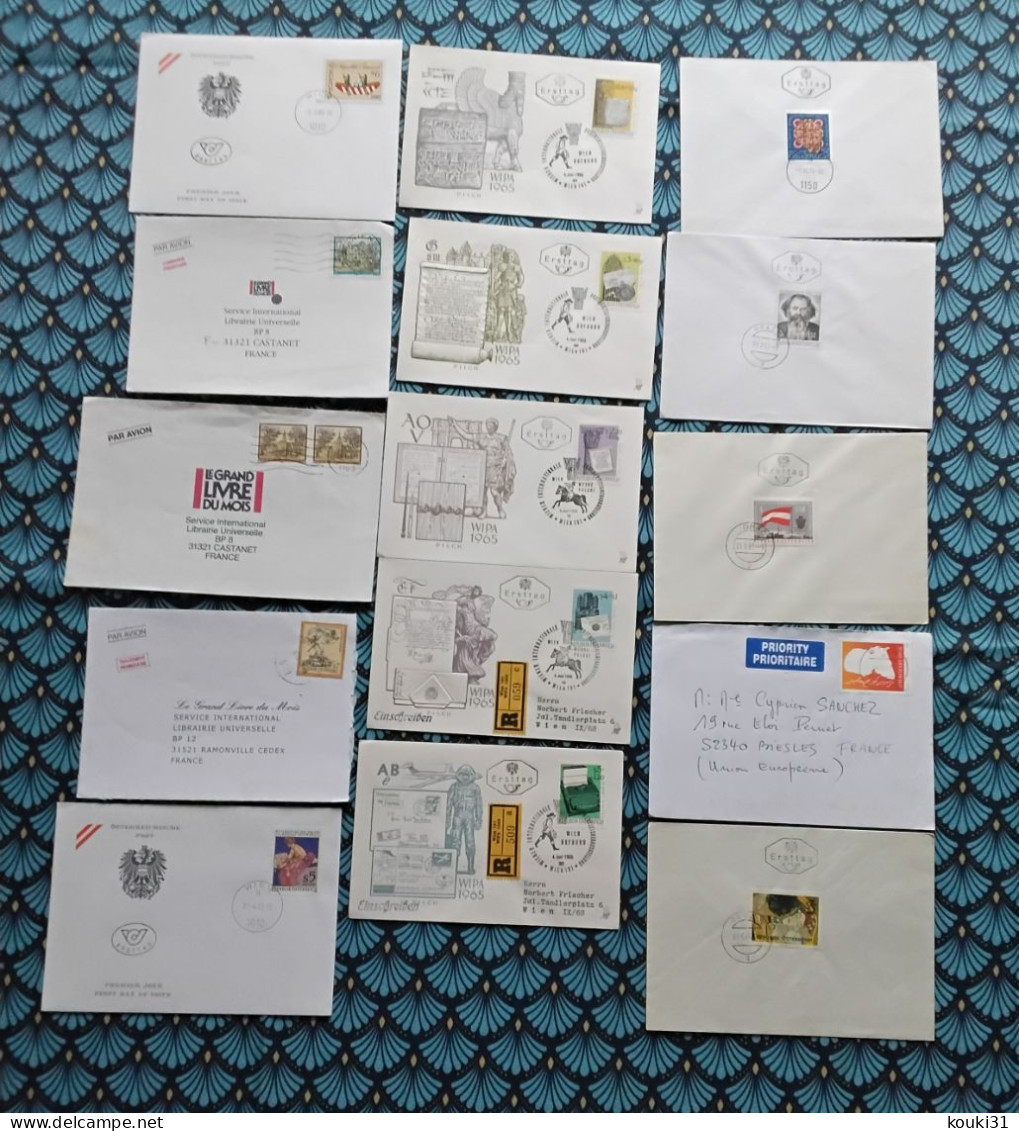 Autriche : 40 Courriers FDC - FDC