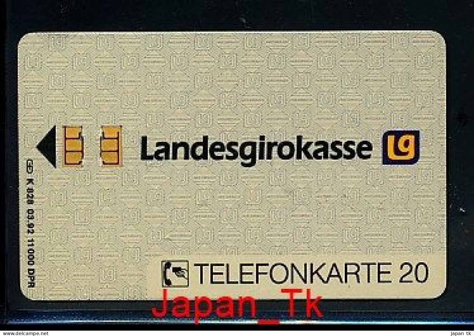 GERMANY K 828 92 Landesgirokasse   - Aufl  11 000 - Siehe Scan - K-Series : Serie Clientes
