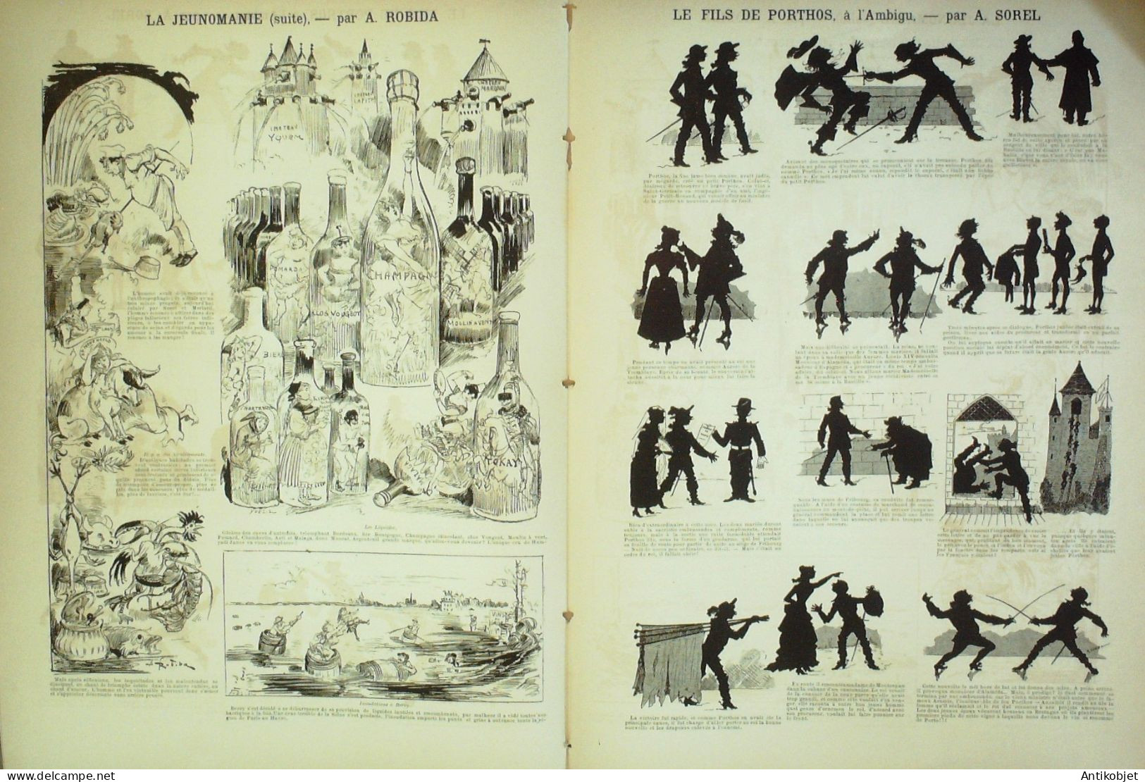 La Caricature 1886 N°363 Jeunomanie Robida Fils De Porthos Sorel - Magazines - Before 1900