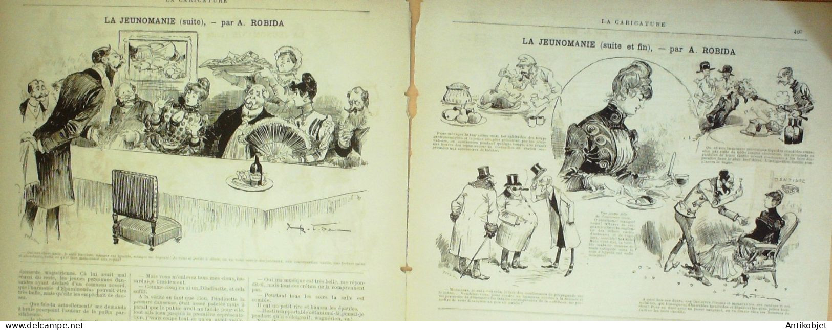 La Caricature 1886 N°363 Jeunomanie Robida Fils De Porthos Sorel - Revues Anciennes - Avant 1900