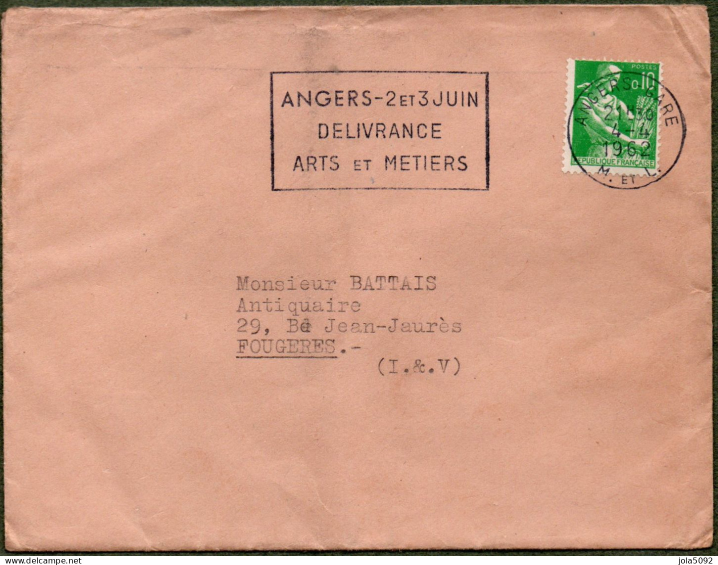 49 - ANGERS DELIVRANCE ARTS Et METIERS 1962 - 1961-....