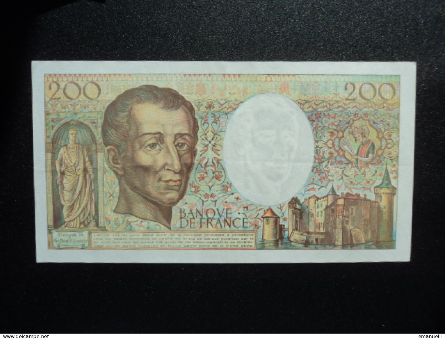 FRANCE : 200 FRANCS   1992    FAY 70 / P 155e     Presque SUP * - 200 F 1981-1994 ''Montesquieu''