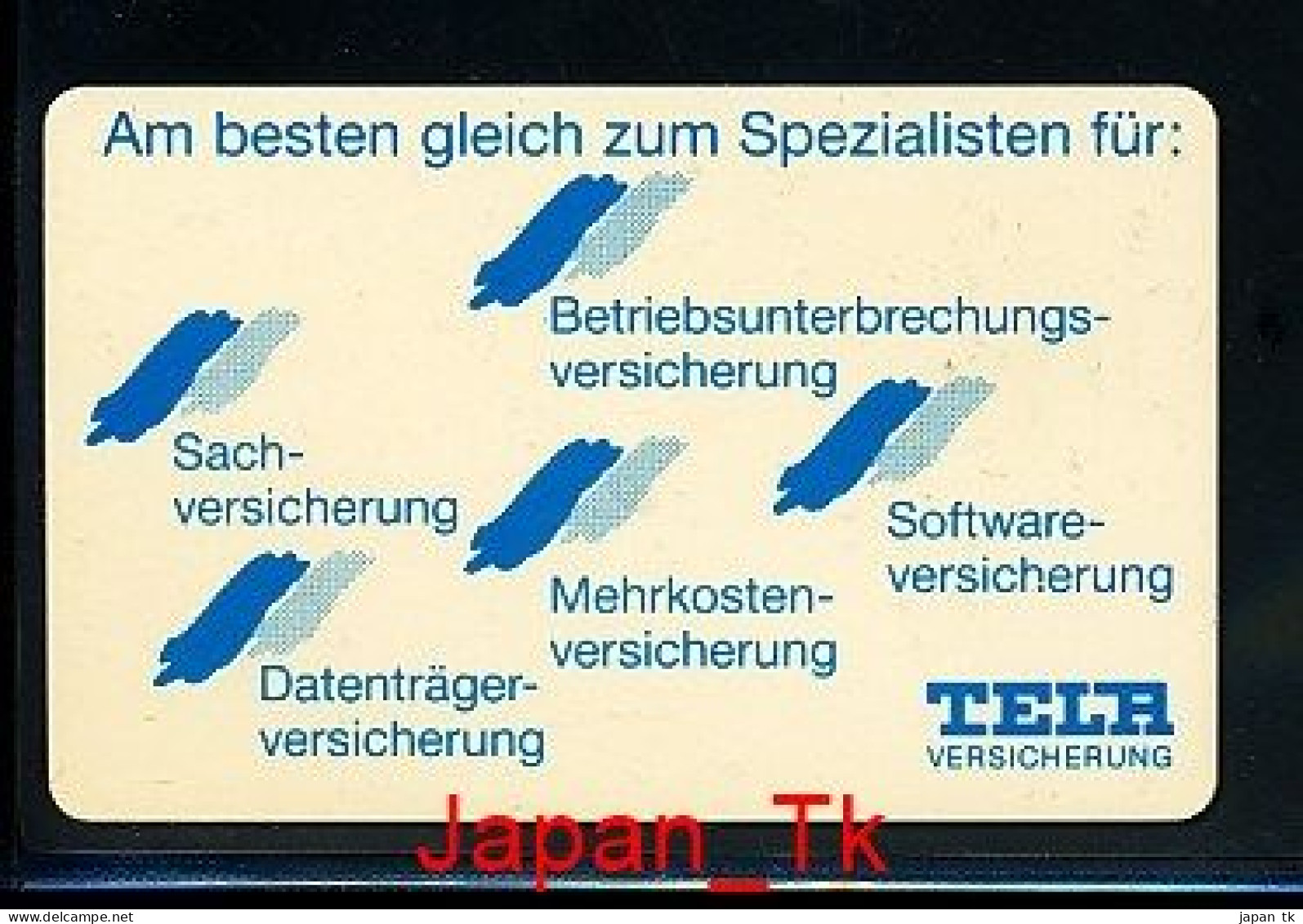 GERMANY K 941 92 Tela Versicherung  - Aufl  4 000 - Siehe Scan - K-Serie : Serie Clienti