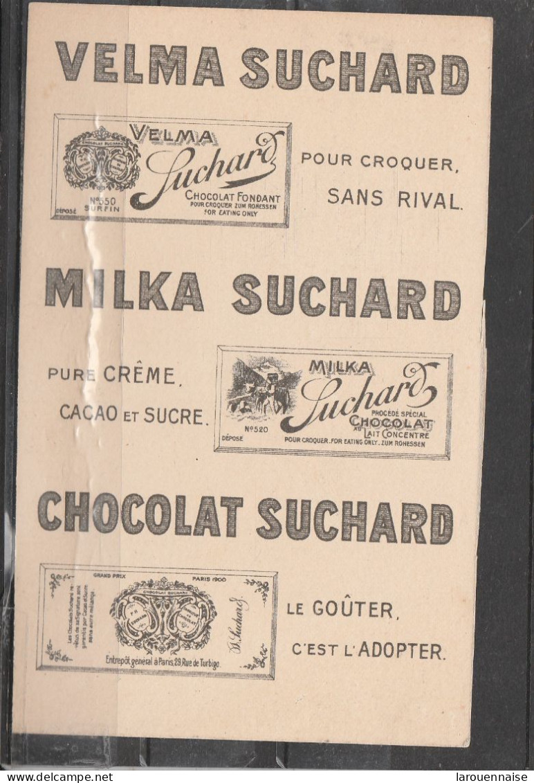 Chocolat Suchard - Menu Publicitaire - Menu