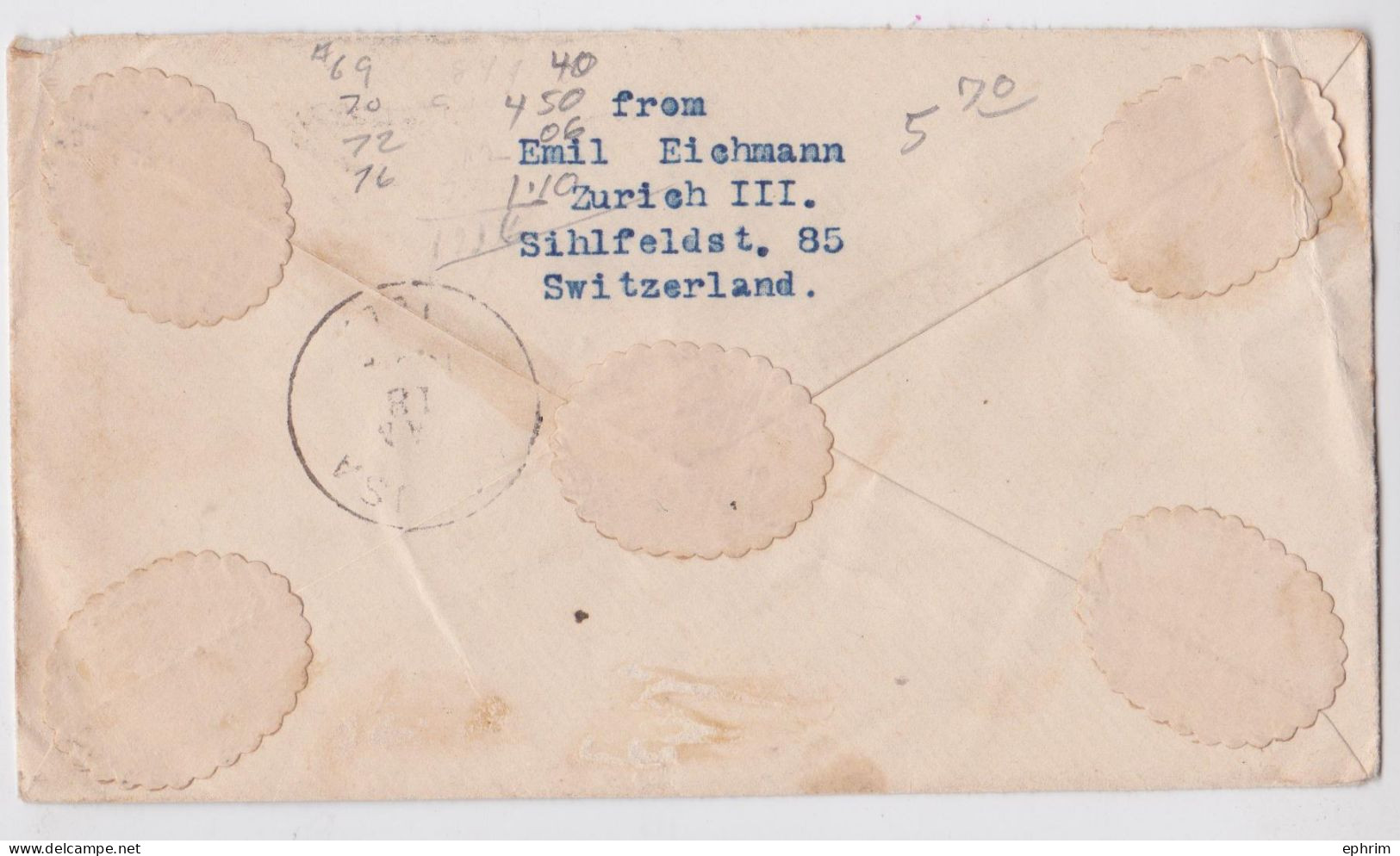 Suisse Zürich Lettre Timbre Pour Colusa Usa Via Queenstown Brief Briefmarke Stamp Mail Cover 1903 - Briefe U. Dokumente