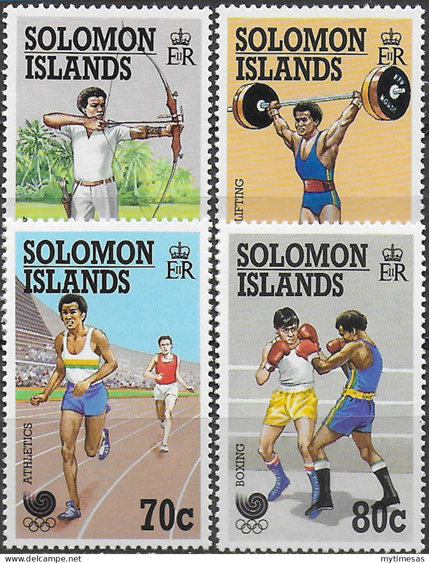 1988 Solomon Islands Olympic Games 4v. MNH SG. N. 631/34 - Sonstige & Ohne Zuordnung