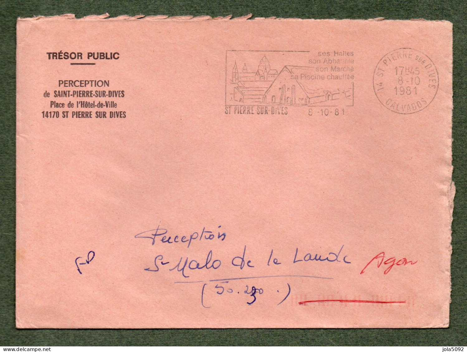 14 - SAINT-PIERRE Sur DIVE - Perception 1981 - 1961-....