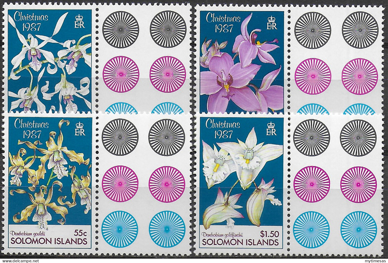 1987 Solomon Islands 4v. MNH SG. N. 602/05 - Andere & Zonder Classificatie