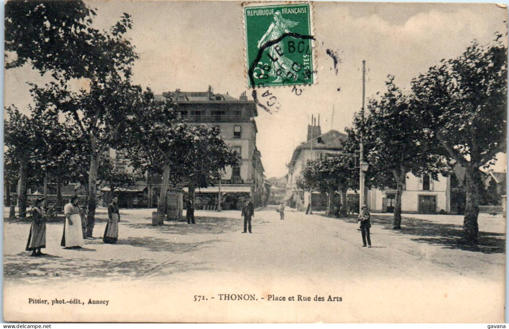 74 THONON - Place Et Rue Des Arts - Thonon-les-Bains