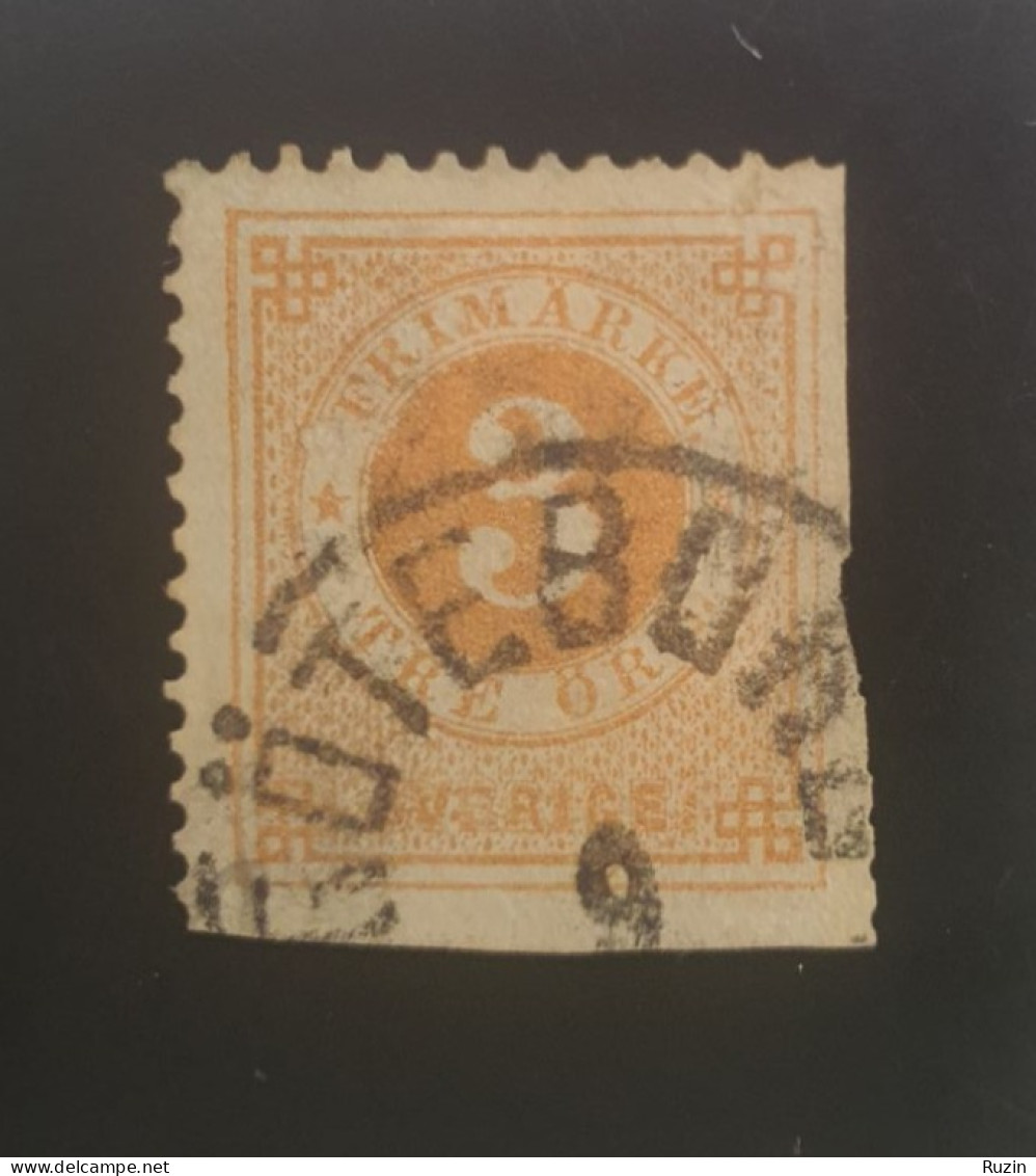 Sweden Stamp - 1886 Circle Type 3 öre - Usados