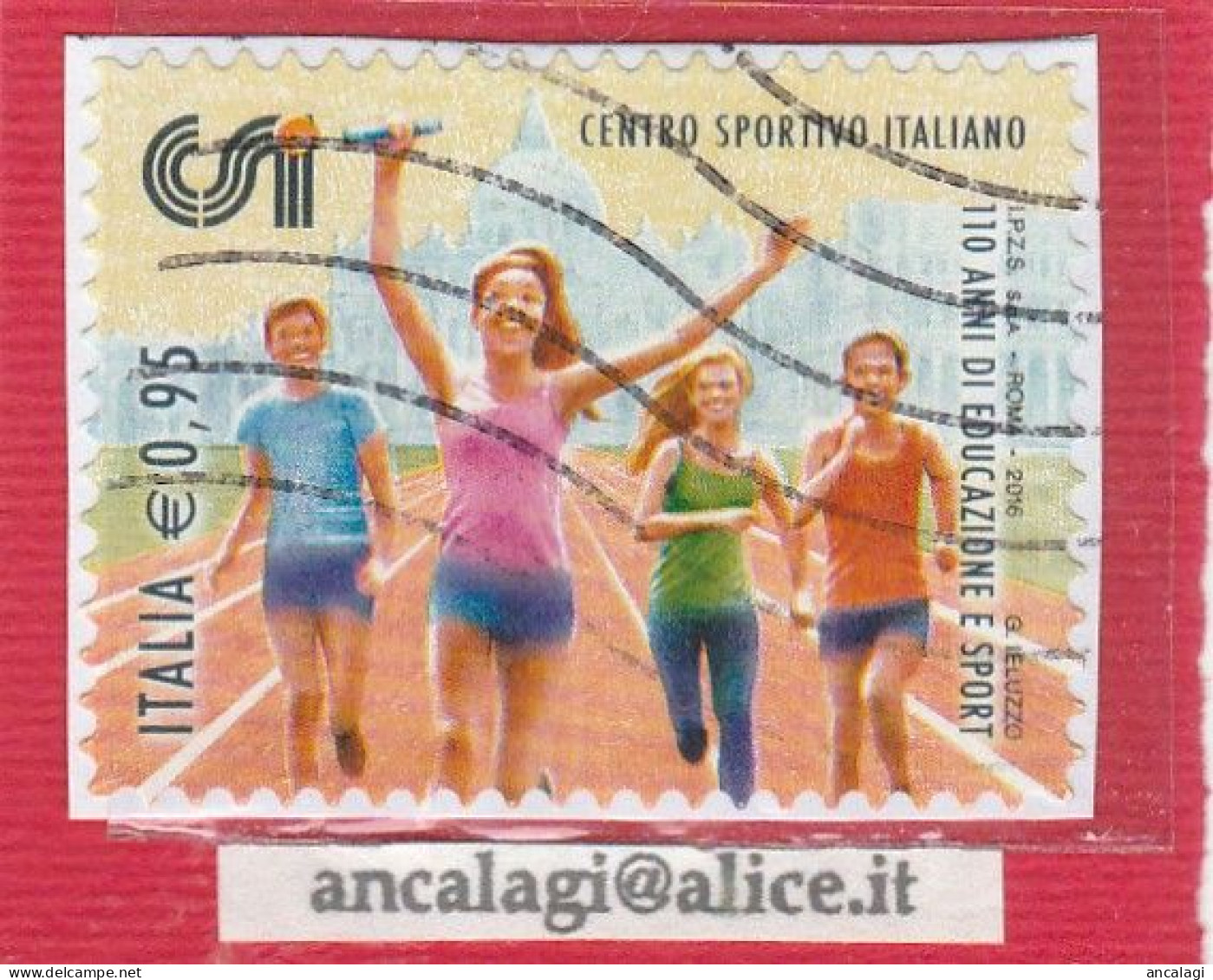 USATI ITALIA 2016 - Ref.1292 "CENTRO SPORTIVO ITALIANO" 1 Val. - - 2011-20: Oblitérés