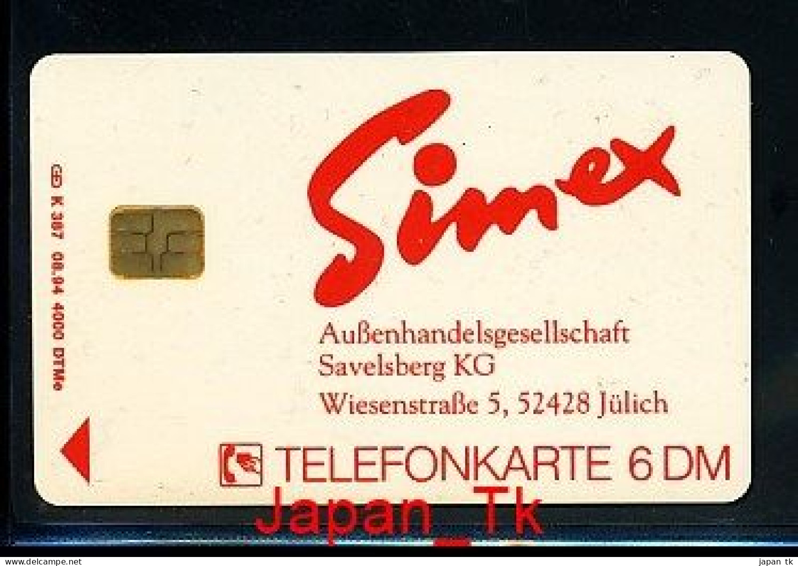 GERMANY K 387  94 Simex    - Aufl  4 000 - Siehe Scan - K-Series : Serie Clientes