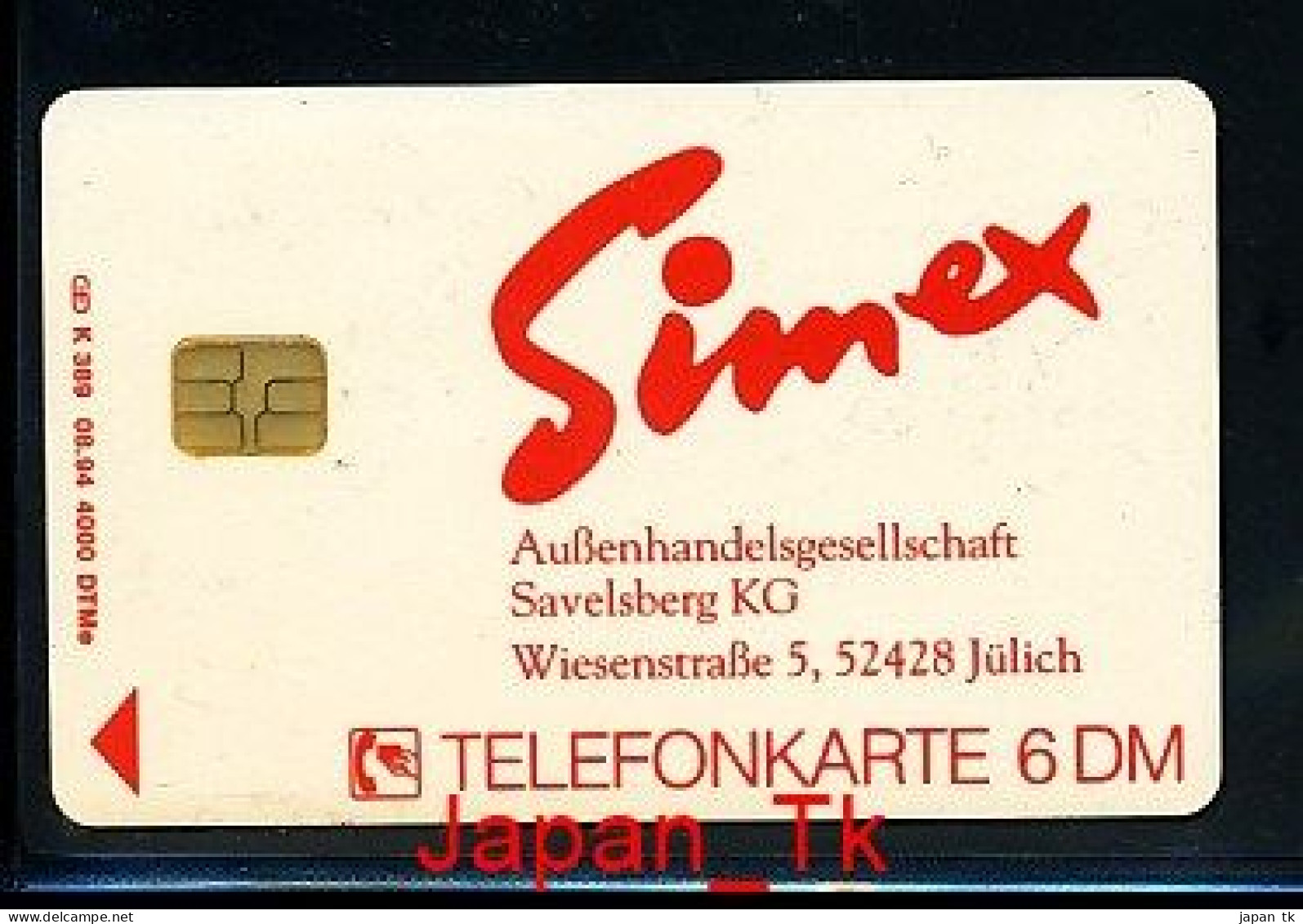 GERMANY K 389  94 Simex    - Aufl  4 000 - Siehe Scan - K-Reeksen : Reeks Klanten