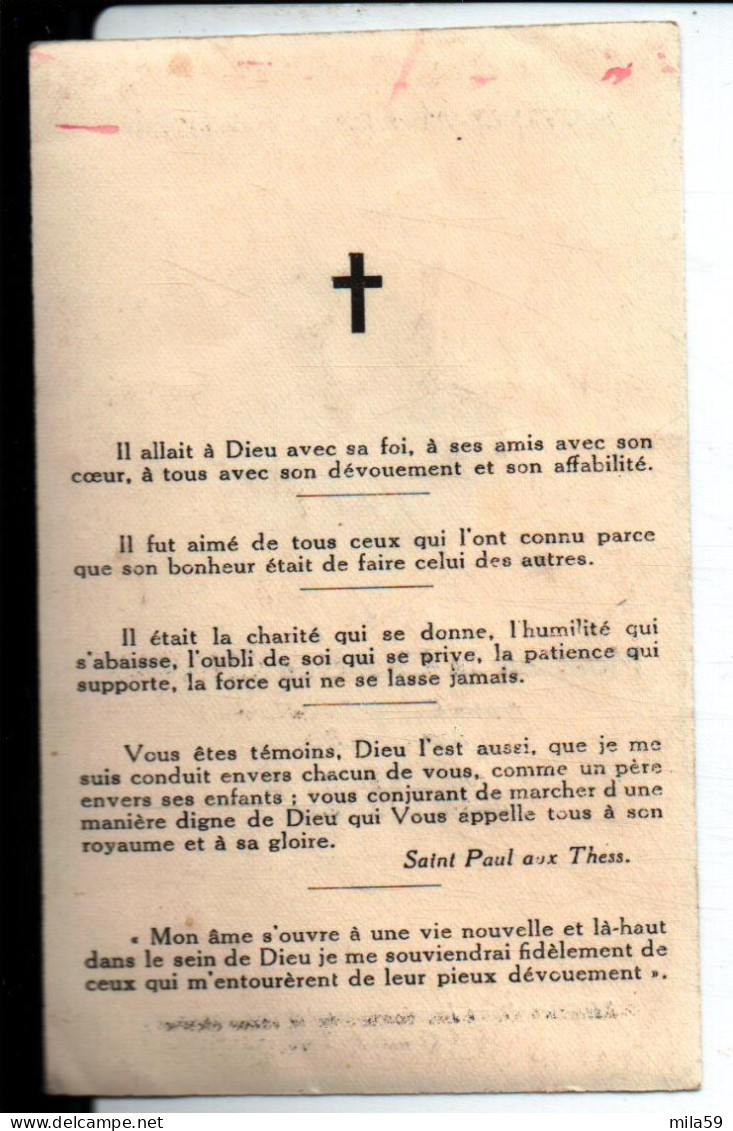 Souvenir De Chanoine Léon Henri Chavant, Ancien Curé De Saint Marcellin, Aumônier à Bellevue, Dcd Le 21 Janvier 1955. - Religion & Esotericism