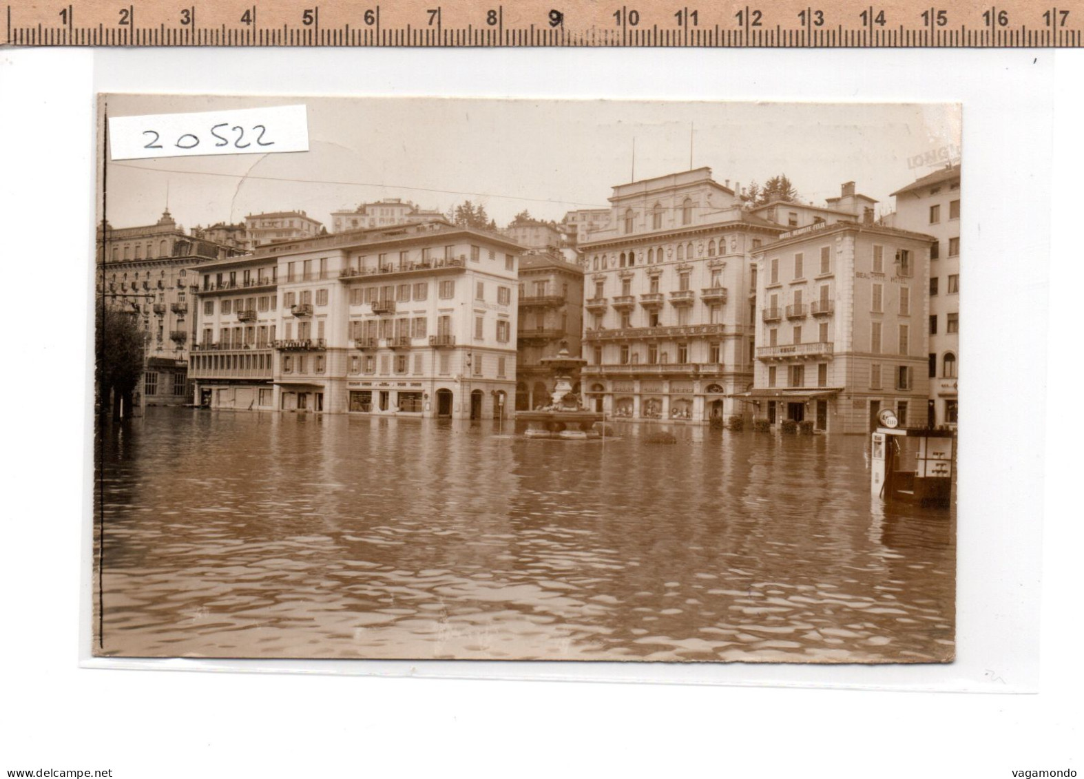 20522  LUGANO ALLAGAMENTO NOVEMBRE 1951 - Lugano