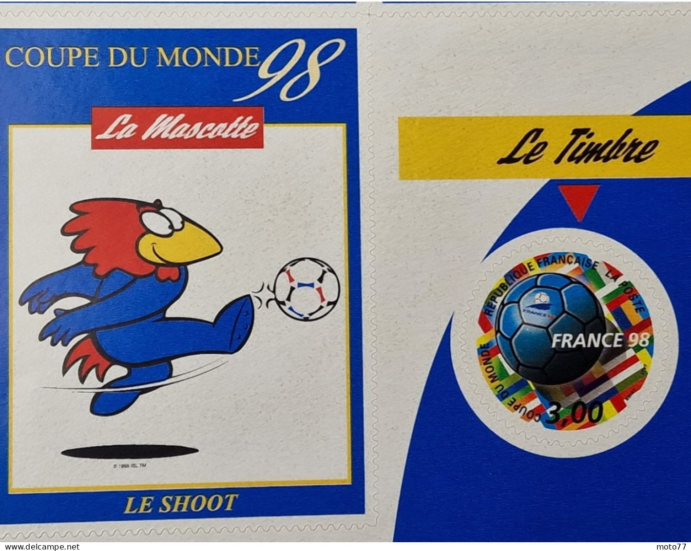 Feuillet TIMBRE France N° 3140 - Neuf - 1998 - Foot  Coupe Du Monde - Yvert & Tellier 2003 Coté Minimum 5 € - Nuovi