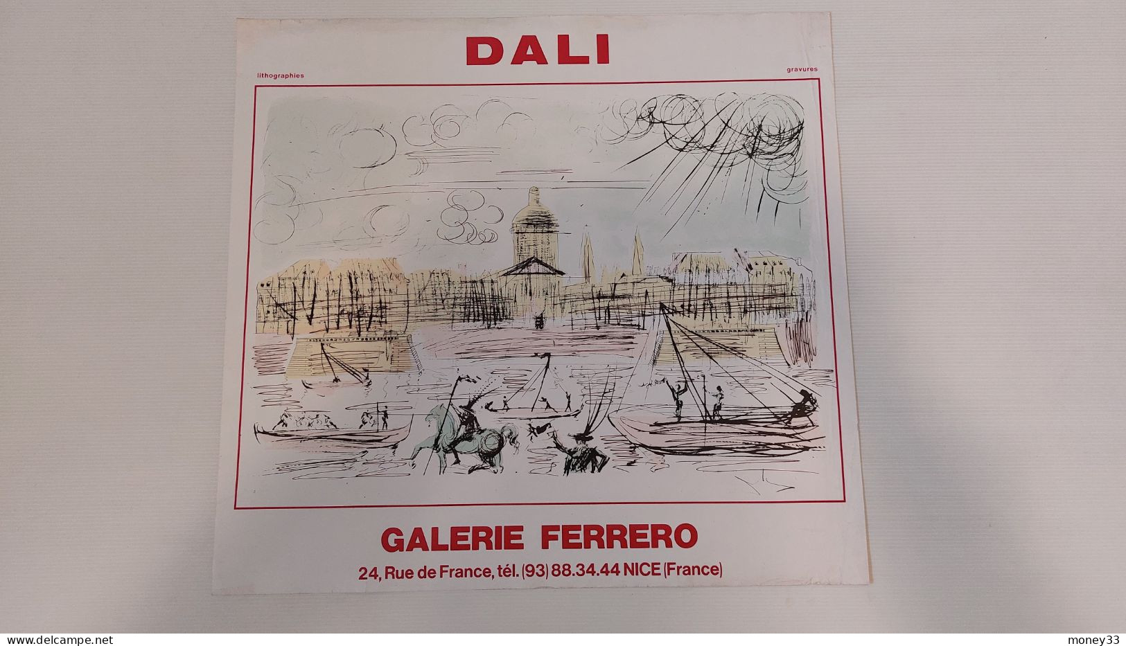 Affiche DALI Lithographies Graures Galerie Ferrero à Nice - Plakate