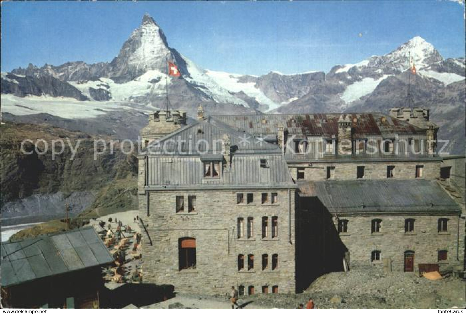 12337870 Gornergrat Zermatt Kulmhotel Mit Matterhorn Und Dt. Blanche Gornergrat  - Autres & Non Classés