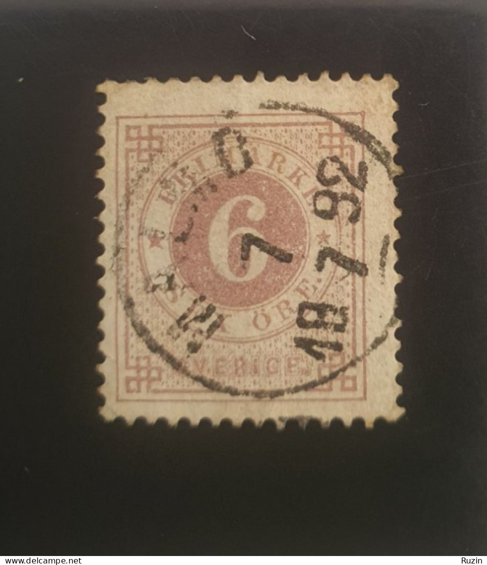 Sweden Stamp 1892 - Circle Type 6 öre - Usati