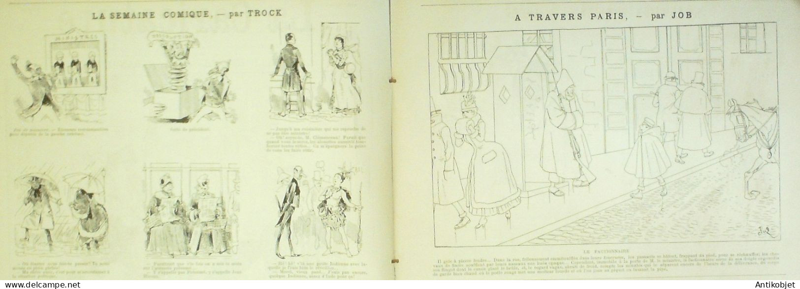 La Caricature 1886 N°365 Caran D'Ache Tiret-Bognet Luigi Macaroni Georgina Trock - Riviste - Ante 1900