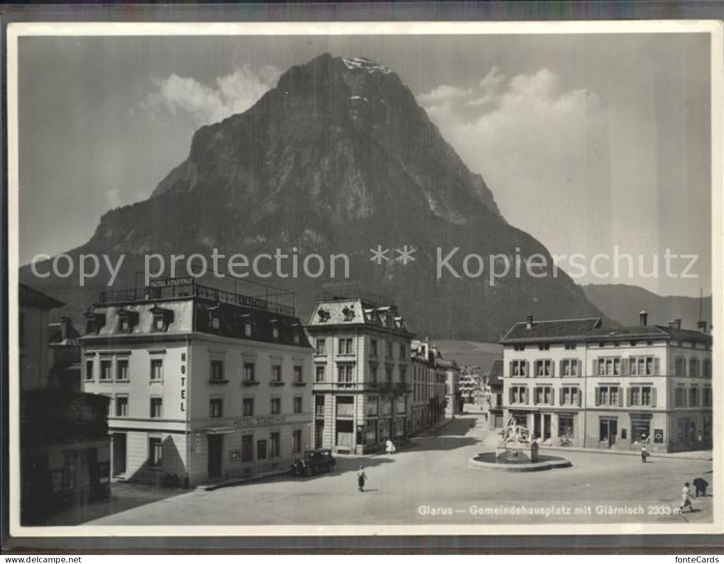 12337830 Glarus GL Gemeindehauptplatz Mit Glaernisch Glarus GL - Other & Unclassified