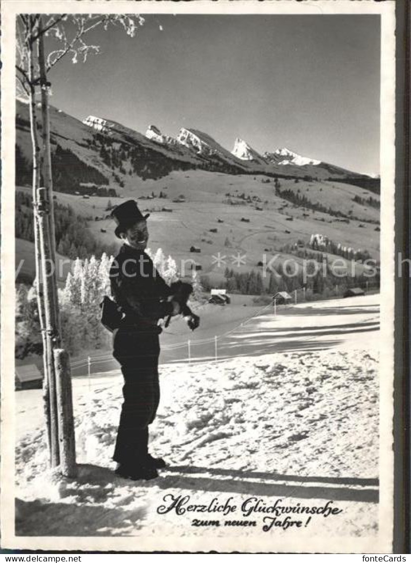 12337814 Unterwasser Toggenburg Winterlandschaft Mit Schornsteinfeger Unterwasse - Sonstige & Ohne Zuordnung