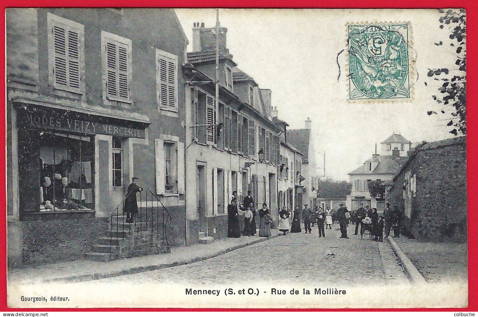 91 - MENNECY +++ Rue De La Mollière +++ Mercerie +++ Belle Animation +++ - Mennecy