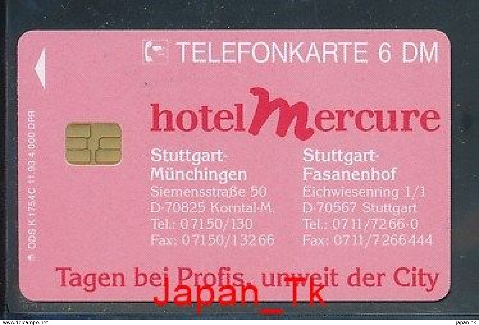 GERMANY K 1754 C  93 Hotel Mercure   - Aufl  4 000 - Siehe Scan - K-Reeksen : Reeks Klanten