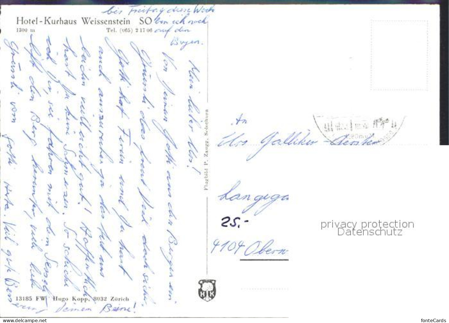 12337723 Weissenstein SO Fliegeraufnahme Hotel Kurhaus Weissenstein Weissenstein - Other & Unclassified