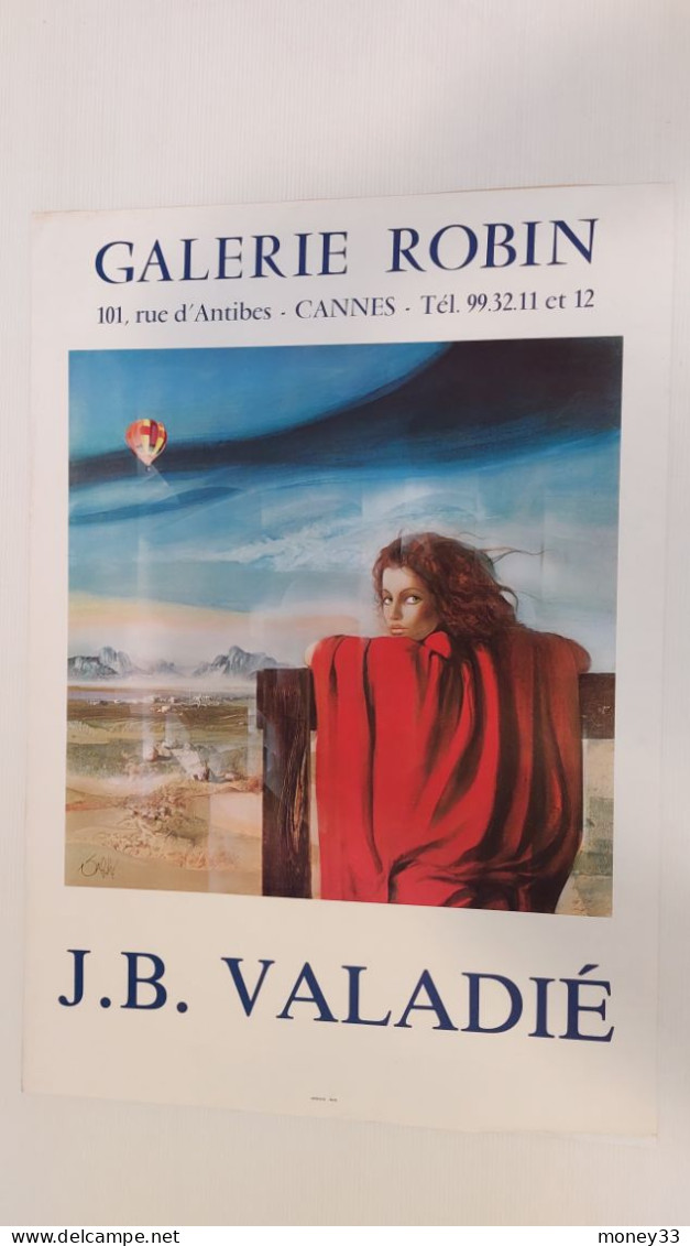 Affiche J.B. VALADIE Galerie Robin Cannes - Affiches