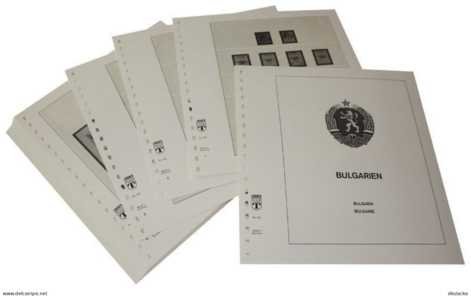 Lindner-T Bulgarien 1984-1986 Vordrucke 136-84 Neuware ( - Pré-Imprimés