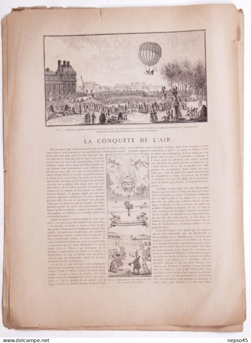 Paris Illustré.Les Aérostats Et La Navigation Aérienne.année 1885. - Magazines - Before 1900