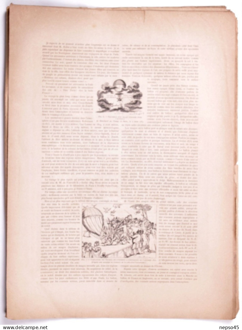 Paris Illustré.Les Aérostats et la navigation aérienne.année 1885.