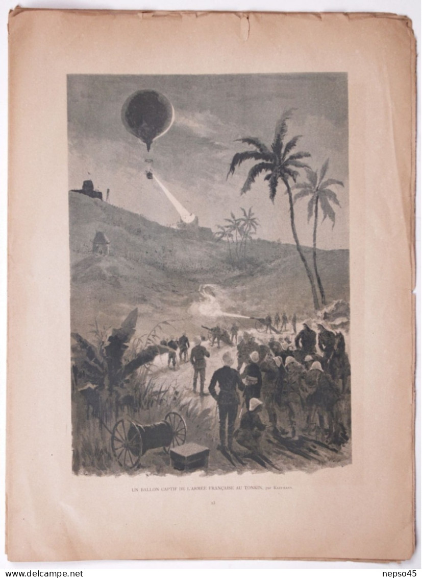 Paris Illustré.Les Aérostats et la navigation aérienne.année 1885.