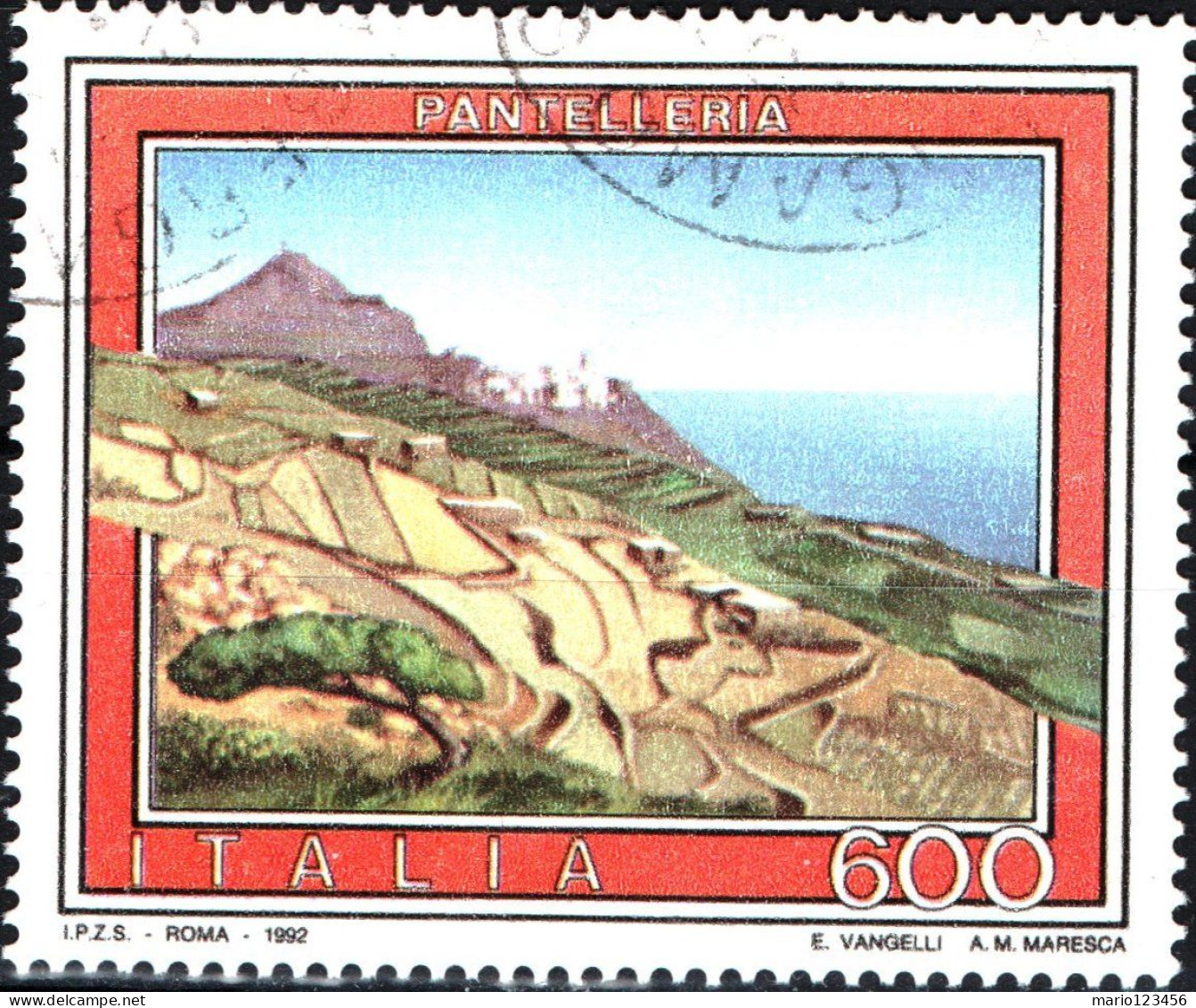 ITALIA, ITALY, PAESAGGI, LANDSCAPES, 1992, USATI Scott IT 1904 Yt:IT 1972 - 1991-00: Oblitérés