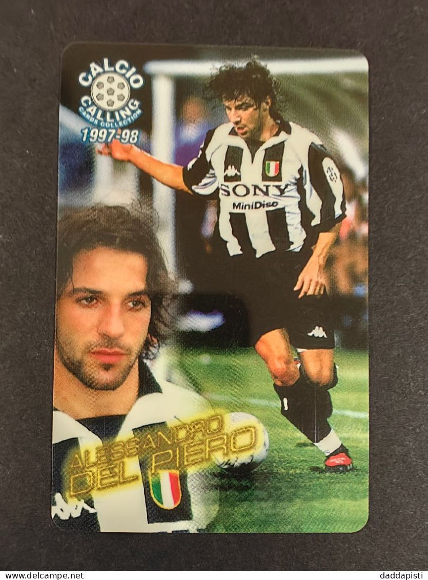 Panini Calcio Calling 1997/98 - Scheda Telefonica Nuova -  20/56 - Alessandro Del Piero - Sport