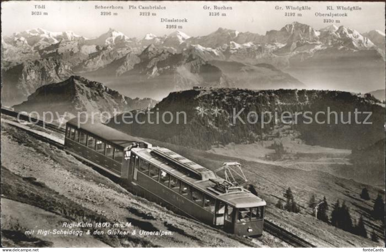 12337590 Rigi Kulm Mit Rigi Scheidegg Glarner Und Urneralpen Rigibahn Rigi Kulm - Other & Unclassified