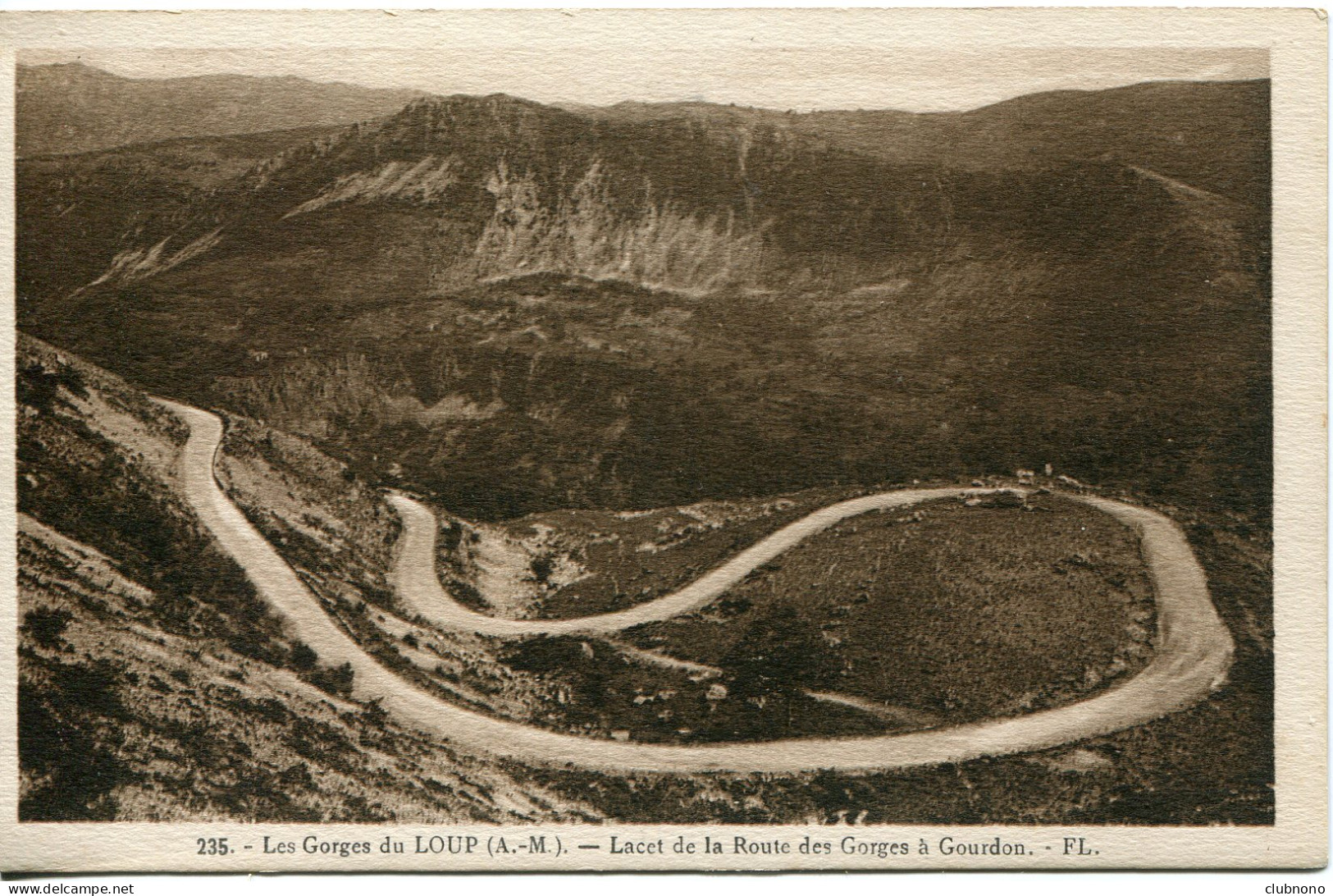 CPA -  GORGES DU LOUP - LACETS DE LA ROUTE DES GORGES A GOURDON - Autres & Non Classés