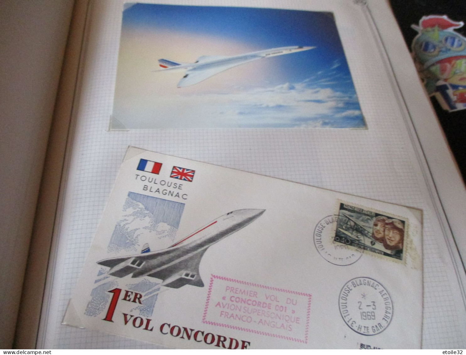 1er Vol Du 001 + Carte Postale - Concorde