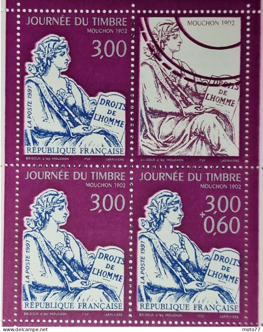 TIMBRE France CARNET Neuf - 1997 N° 3053 Timbres 3051a Et 3052 + A  -Yvert & Tellier 2003 Coté 21 € - Giornata Del Francobolli