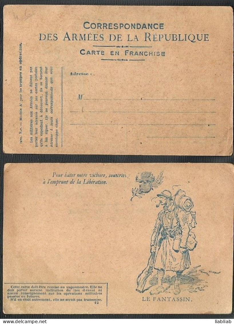 CARTE POSTALE = CORRESPONDANCE DES ARMEES DE LA REPUBLIQUE - Weltkrieg 1914-18