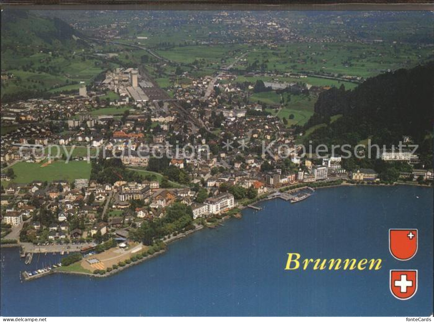 12337422 Brunnen Vierwaldstaettersee SZ Fliegeraufnahme Brunnen - Other & Unclassified