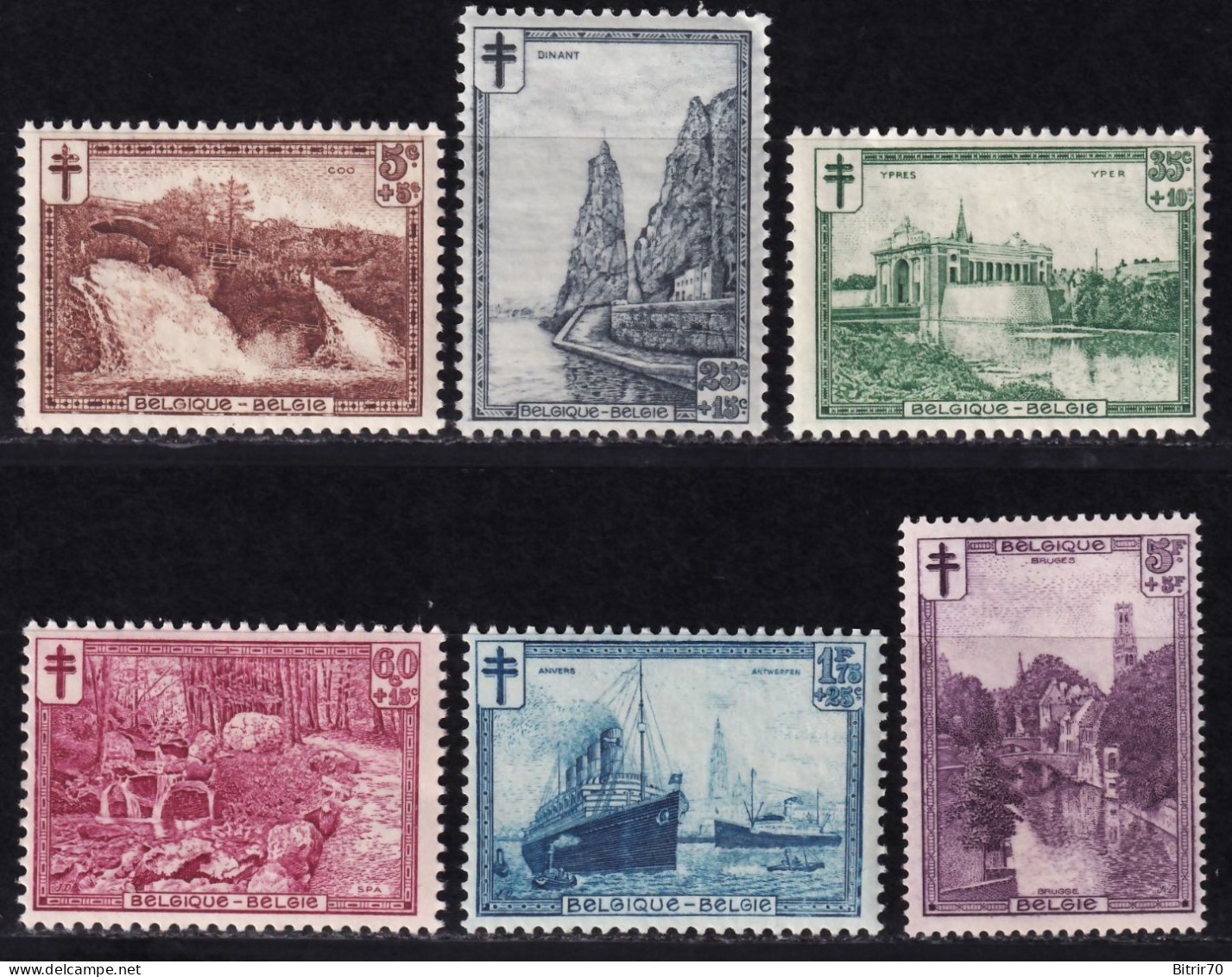 Belgica, 1929 Y&T. 293 / 298, MNH. - Neufs