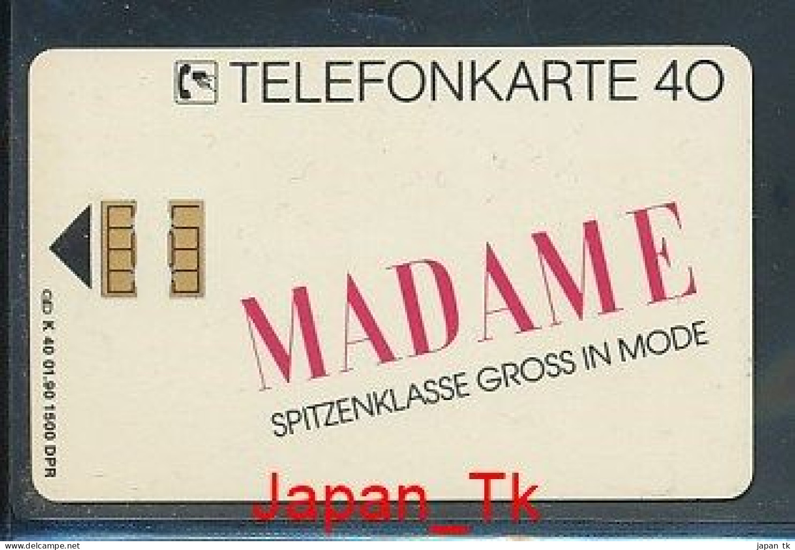 GERMANY K 40  90 Madame   - Aufl  1 500 - Siehe Scan - K-Series: Kundenserie