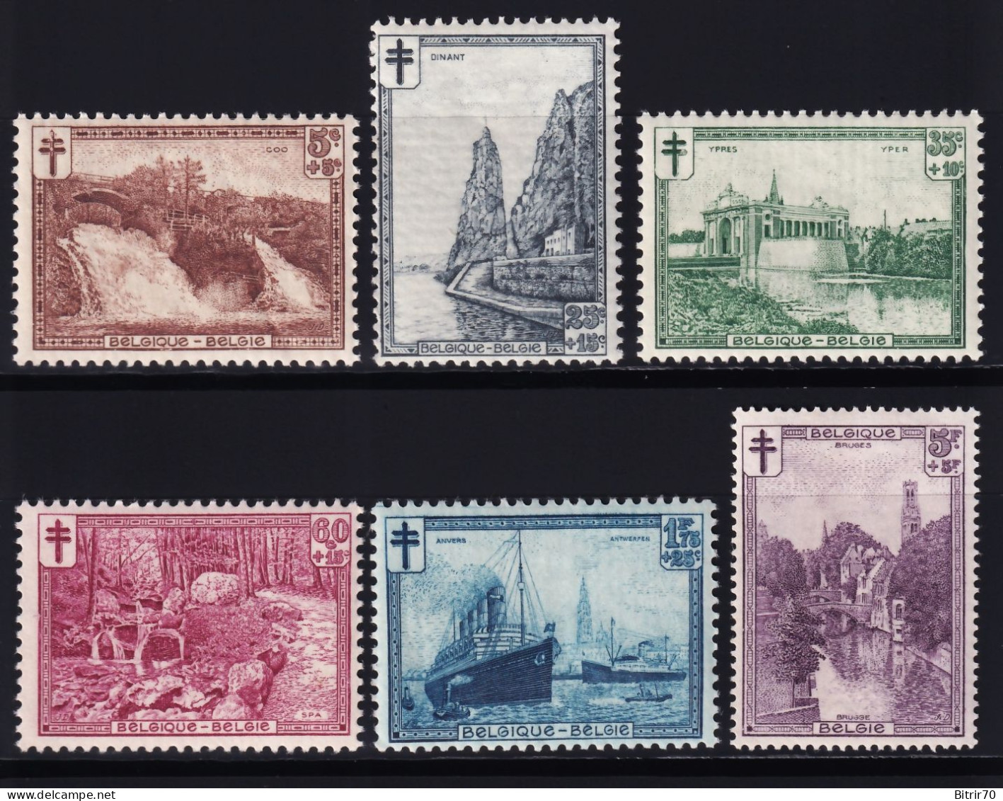 Belgica, 1929 Y&T. 293 / 298, MNH. - Unused Stamps