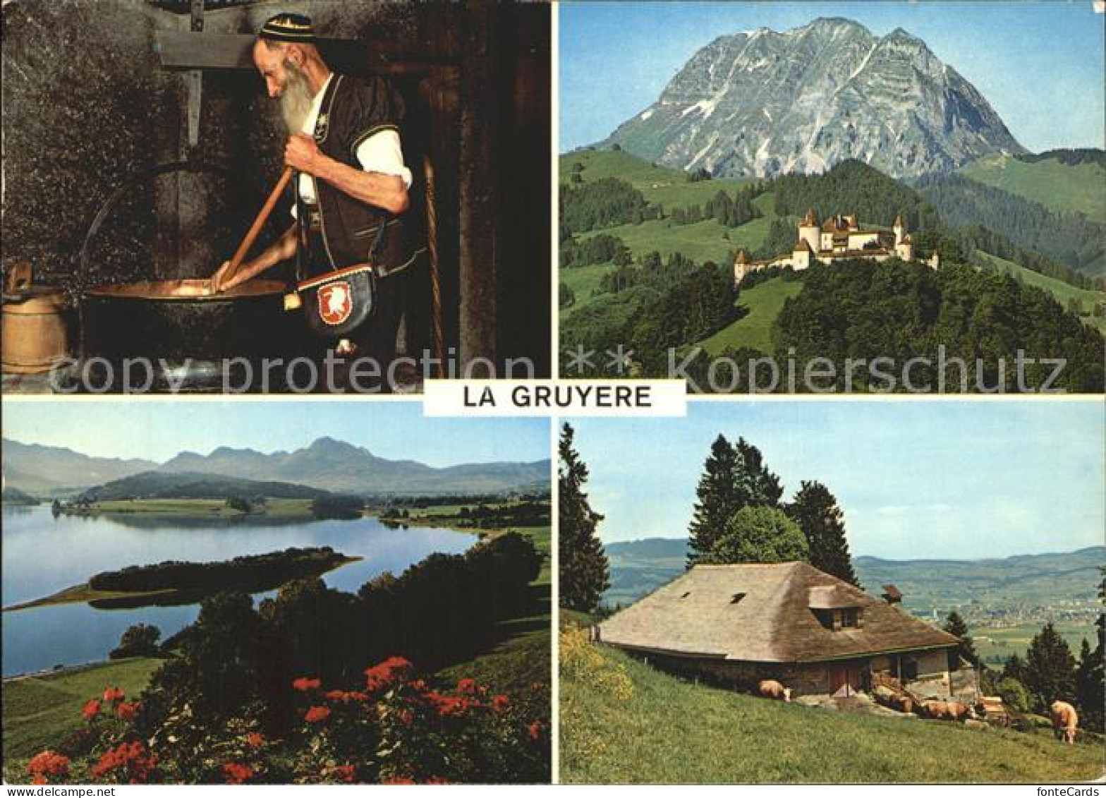 12336904 Gruyeres FR Dans Le Canton De Fribourg Chateau Alm Senn Gruyeres - Sonstige & Ohne Zuordnung