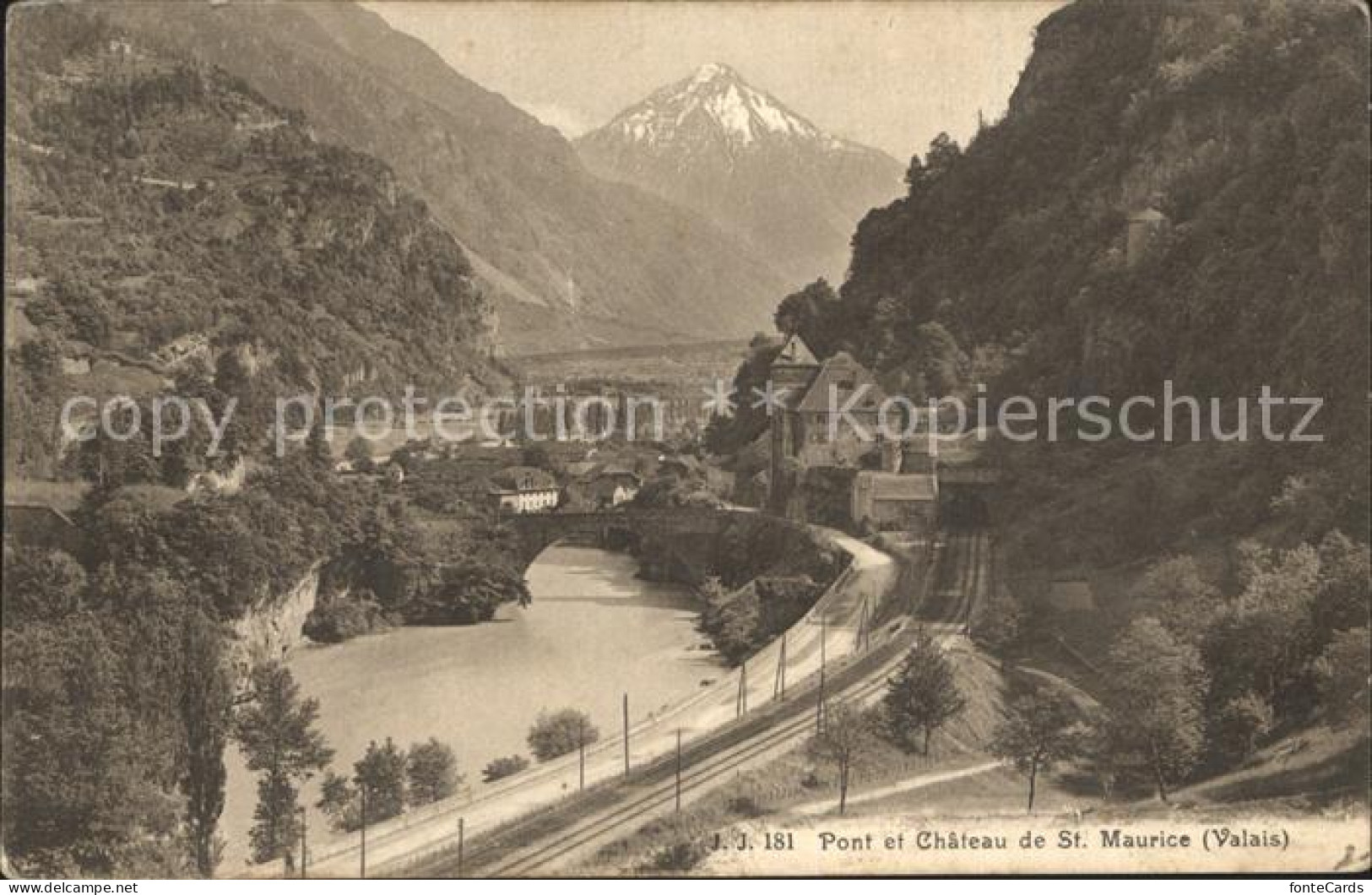 12336698 St Maurice Valais Pont Et Chateau St-Maurice - Autres & Non Classés