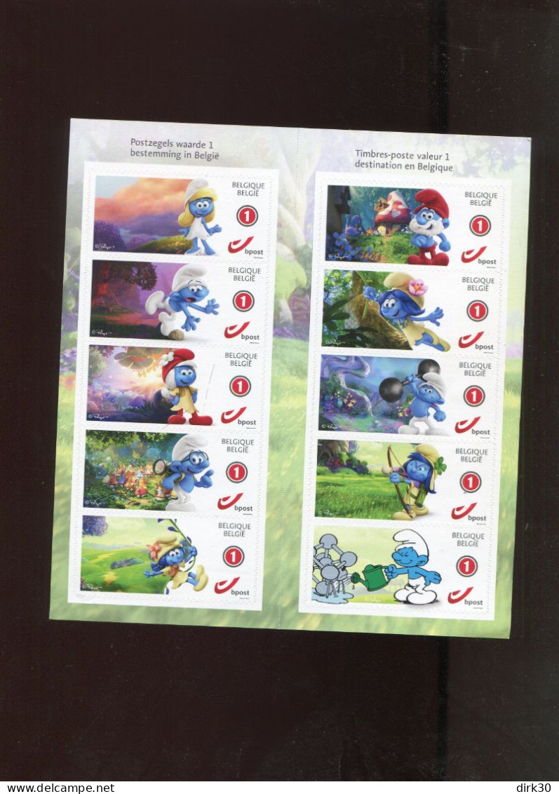 Belgie 4320 Gepersonaliseerde Zegel MNH Duostamps BD COMICS STRIPS  SMURFS PEYO - Nuevos