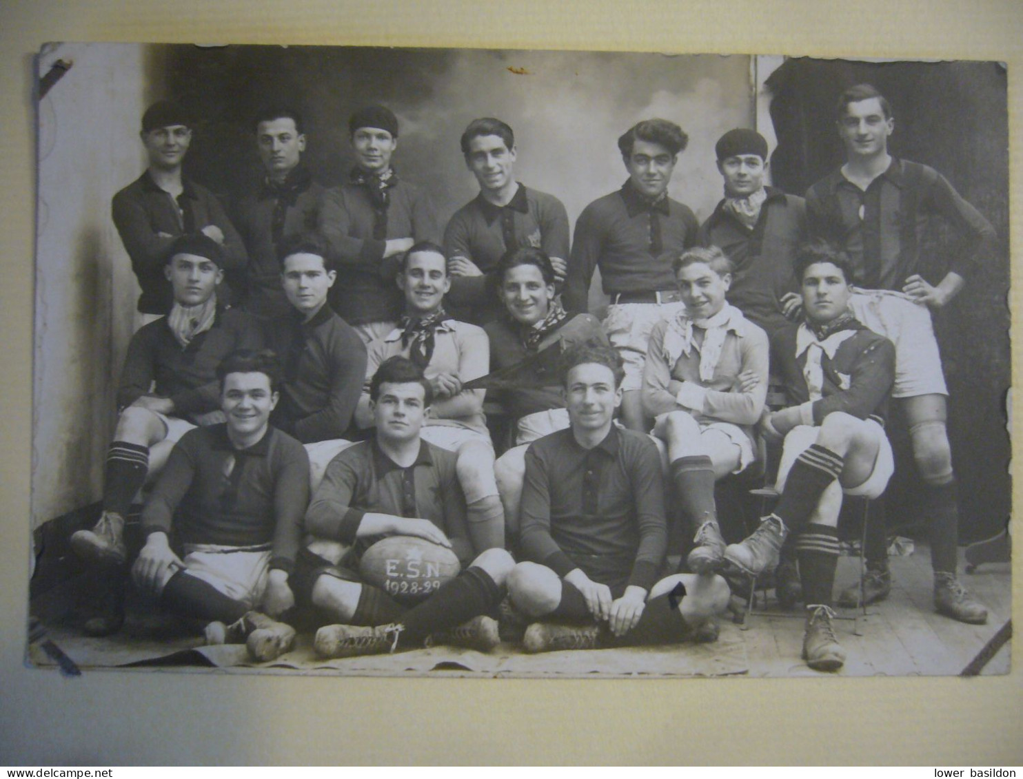 Carte-photo  E.S.N   1928/29    (photo Jacquin, Valence........) - Football