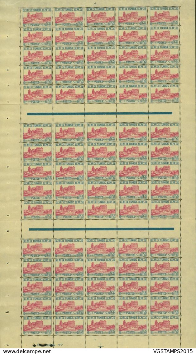 Tunisie 1926 - Colonie Française - Timbres Neufs.Yvert Nr.:138. Feuille De 75. RARE EN FEUILLE¡¡¡......(EB) AR-02374 - Unused Stamps